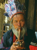 Naxi Dongba, or Wise Man or Shaman, Traditionally Acted as a Mediator with Spirit World Photographic Print by Amar Grover