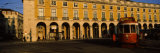 Cable Car in Front of a Building, Praca Do Comercio, Lisbon, Portugal Photographic Print by Panoramic Images 