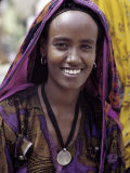 Woman Wears Round Her Neck a Maria Theresa Thaler, an Old Silver Coin, at Senbete, Weekly Market, E Photographic Print by Nigel Pavitt