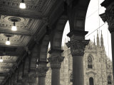 Lombardy, Milan, Piazza Del Duomo, Duomo, Cathedral, Dawn, Italy Fotografie-Druck von Walter Bibikow
