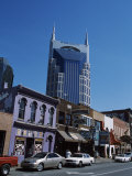 Buildings in a City, Honky Tonk Row, Nashville, Davidson County, Tennessee, USA Photographic Print