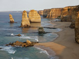 Victoria, Some of Twelve Apostles Standing in Shallow Water, Port Campbell National Park, Australia Photographic Print by Nigel Pavitt