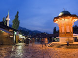Bascarsija, Old Turkish Quarter and Sebilj Fountain Photographie par Christian Kober