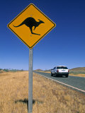 Road Sign, Western Australia, Australia Photographic Print by Doug Pearson
