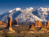 Utah, La Sal Mountains from Arches National Park, USA Photographic Print by Alan Copson