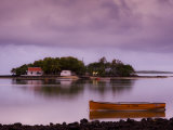 Southern Mauritius, Mahebourg, Ile Mouchoir Rouge Island, Dusk, Mauritius Photographic Print by Walter Bibikow