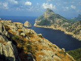 Sheer Cliffs and Low Scrub Characterise the Magnificent Scenery of Mallorca's Northeastern Cape Photographic Print by Amar Grover