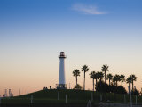 California, Long Beach, Shoreline Village Lighthouse, USA Photographic Print by Walter Bibikow