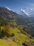 Wengen and Lauterbrunnen Valley, Berner Oberland, Switzerland Photographic Print by Doug Pearson