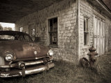 Maine, Potter, Old Gas Station, USA Photographie par Alan Copson