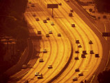 California, Los Angeles, Route 101 and Downtown, USA Photographic Print by Alan Copson