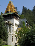 Transylvania, Sinaia, the Tower of Pelisor Castle, Romania Photographic Print by Nick Laing