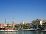 Split Waterfront Town Buildings and Harbour Sailing Ship Photographic Print by Christian Kober