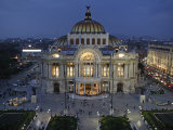 Mexico City, Palacio De Bellas Artes Is the Premier Opera House of Mexico City, Mexico Photographic Print by David Bank
