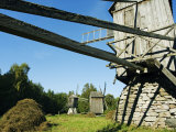 Traditional Wooden Windmill, Located in Rocca Al Mar at the National Open Air Museum Photographic Print by Christian Kober