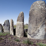 Beautifully Carved Stelae Represent the Headstones of a Burial Ground at Tiya, Ethiopian Highlands Photographic Print by Nigel Pavitt