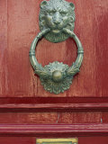 Mdina, A Lion's Head Door Knocker on a Door in the Medieval Walled City of Mdina, Malta Photographic Print by John Warburton-lee