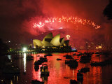 New South Wales, Sydney, Opera House and Coathanger Bridge with Boats in Sydney Harbour, Australia Reprodukcja zdjęcia autor Christian Kober New South Wales, Sydney, Opera House and Coathanger Bridge with Boats in Sydney Harbour, Australia Reprodukcja zdjęcia autor Christian Kober