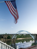 Alabama, Selma, Edmund Pettus Bridge, American Civil Rights Movement Landmark, Alabama River, USA Lámina fotográfica por John Coletti