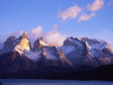 Cuernos, Paine Massif at Dawn Seen across Lago Pehoe Photographic Print by John Warburton-lee