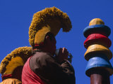 Karakorum, Lamas Call to Prayer, Erdene Zuu Monastery, Mongolia Photographie par Paul Harris