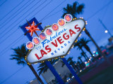 Nevada, Las Vegas, Welcome to Fabulous Las Vegas Sign, Defocussed, USA Fotografisk trykk av Walter Bibikow Nevada, Las Vegas, Welcome to Fabulous Las Vegas Sign, Defocussed, USA Fotografisk trykk av Walter Bibikow