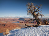 Utah, Moab, Dead Horse Point State Park, View of the Meander Canyon, Winter, USA Photographic Print by Walter Bibikow