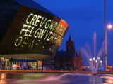 Cardiff, Cardiff Bay, the Wales Millennium Centre, Wales Photographic Print by David Bank
