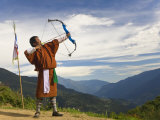Archery Competition, Bumthang, Bhutan Photographie par Peter Adams