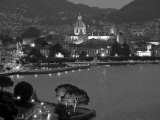 Lombardy, Lakes Region, Lake Como, Como, City View from Bellagio Road, Italy Photographic Print by Walter Bibikow