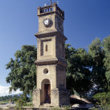 Queen Victoria Clock Tower at Mangochi, Important 19th Century Slave Market Straddling Shire River Photographic Print by Nigel Pavitt