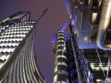 England, London, the Lloyd's Building in the London City Centre, UK Fotografisk trykk av David Bank