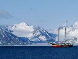 Noordelicht at Anchor Off the West Coast of Spitsbergen Photographic Print by William Gray