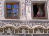 Czech Republic, Sgraffito Exterior, Slavonice, South Moravia Photographic Print by Paul Harris