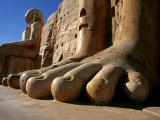 Luxor, Massive Feet on a Statue in the Temple of Karnak, Egypt Photographic Print by Mark Hannaford