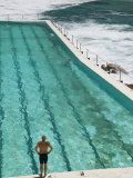 New South Wales, Sydney, Bondi Beach, Bondi Icebergs Swimming Club Pool, Australia Photographie par Walter Bibikow
