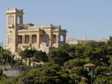 Villa Rosa, a Luxury Hotel Set in Beautiful Gardens Looks Down on St George's Bay, Malta Lámina fotográfica por John Warburton-lee