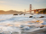California, San Francisco, Golden Gate Bridge from Marshall Beach, USA Photographic Print by Alan Copson