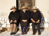 Alentejo, Estremoz, Three Elderly Portuguese Ladies Near in Alentejo Region, Portugal Photographic Print by Camilla Watson
