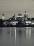 Lombardy, Mantua, Town View and Palazzo Ducale from Lago Inferiore, Italy Photographic Print by Walter Bibikow