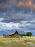 Old Barn and Teton Mountain Range, Jackson Hole, Wyoming, USA Photographic Print by Michele Falzone