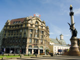 Monument to Polish Poet Adam Mickiewicz, Lviv, Ukraine Photographic Print by Christian Kober
