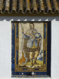 Mural of One of Historic Spanish Kings Adorns Wall of House, Santa Cruz District of Seville, Spain Photographic Print by John Warburton-lee