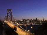 California, San Francisco, Oakland Bay Bridge and City Skyline, USA Photographic Print by Michele Falzone
