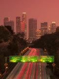 California, Los Angeles, Route 110, USA Fotografie-Druck von Alan Copson