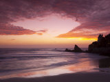 Sunset over Surfers, Biarritz, Pyrenees Atlantiques, Aquitaine, France Photographie par Doug Pearson