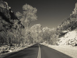 Utah, Zion National Park, Zion Canyon Scenic Drive, Winter, USA Photographic Print by Walter Bibikow