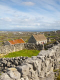 Traditional Thatched Roof Cottage, Inisheer, Aran Islands, Co, Galway, Ireland Photographic Print by Doug Pearson