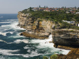 The Sandstone Cliffs of Gap - an Ocean Lookout Near the Entrance to Sydney Harbour, Australia Photographic Print by Andrew Watson