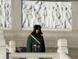 Beijing, Tiananmen Square, A Guard on Duty in Front of a Communist Monument, China Photographic Print by Christian Kober